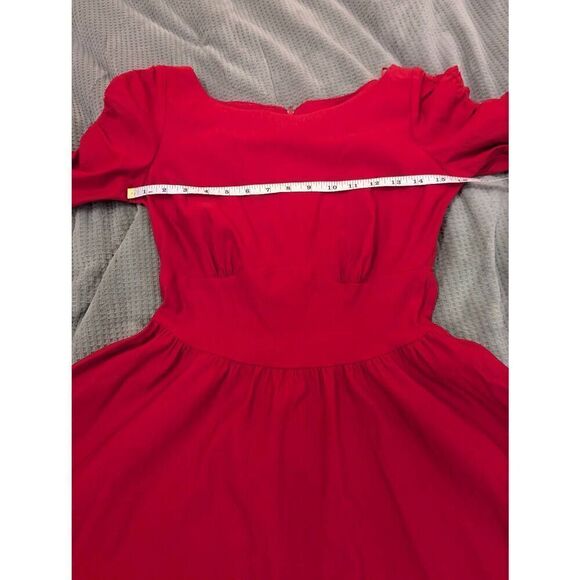 Stop Staring Alicia Estrada Women’s Large Red 1950s Themed Party Swing Dress - Picture 7 of 8